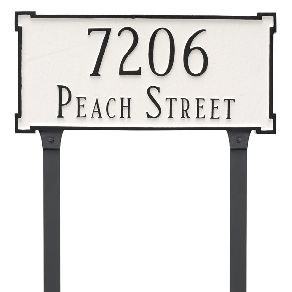 Montague Metal Products 2Line Lawn Address Sign & Reviews Wayfair